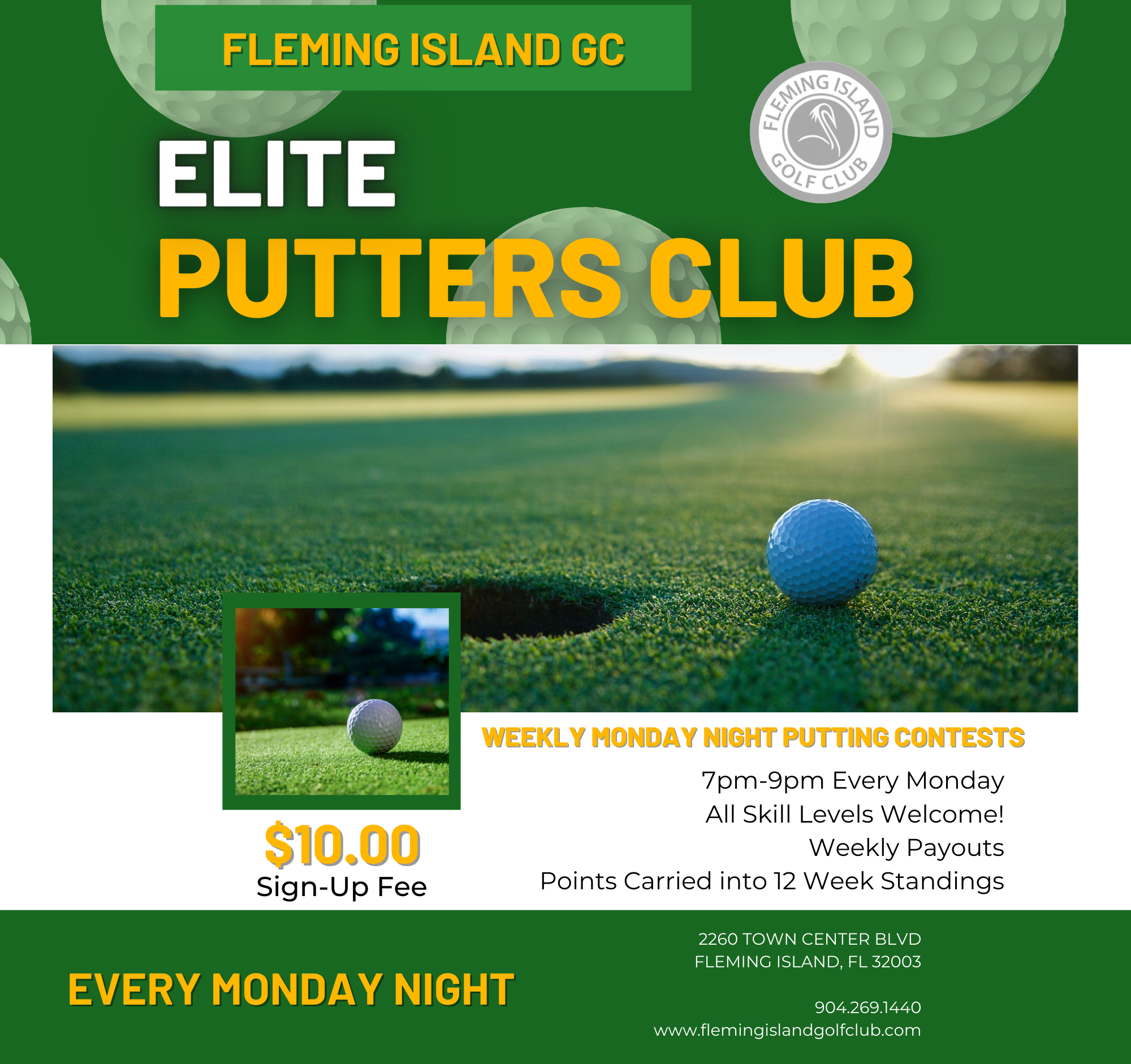 Fleming Island Elite Putters Club newsletter 1